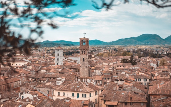 Lucca město v Toskánsku